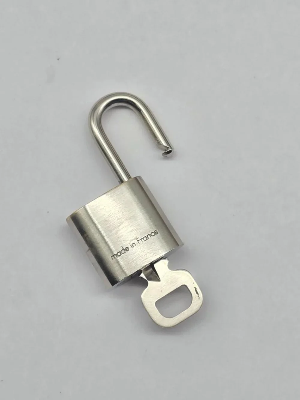 Authentic Louis Vuitton Silver Padlock & Key Set – Made in France #314
